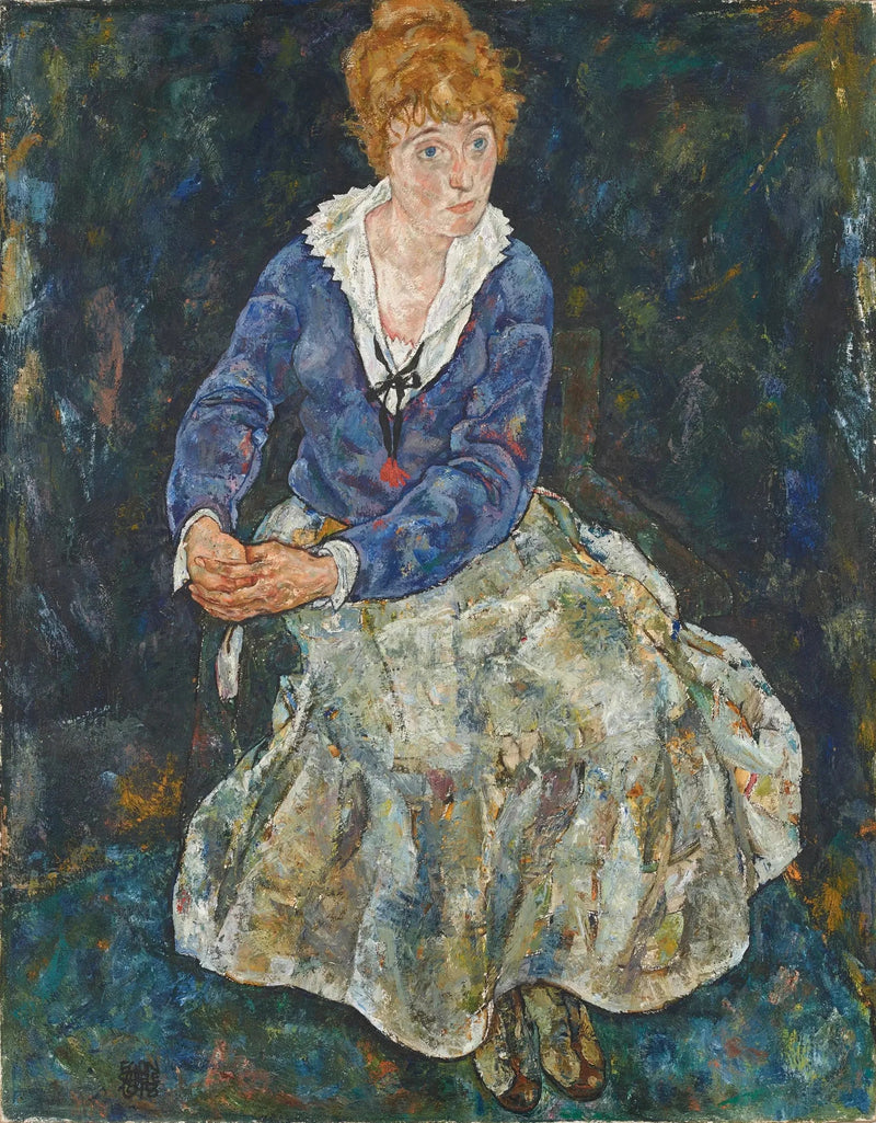 Sanatçının eşi Edith Schiele'nin Portresi - Egon Schiele