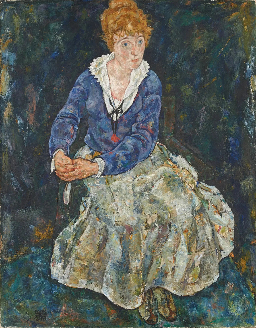 Sanatçının eşi Edith Schiele'nin Portresi - Egon Schiele