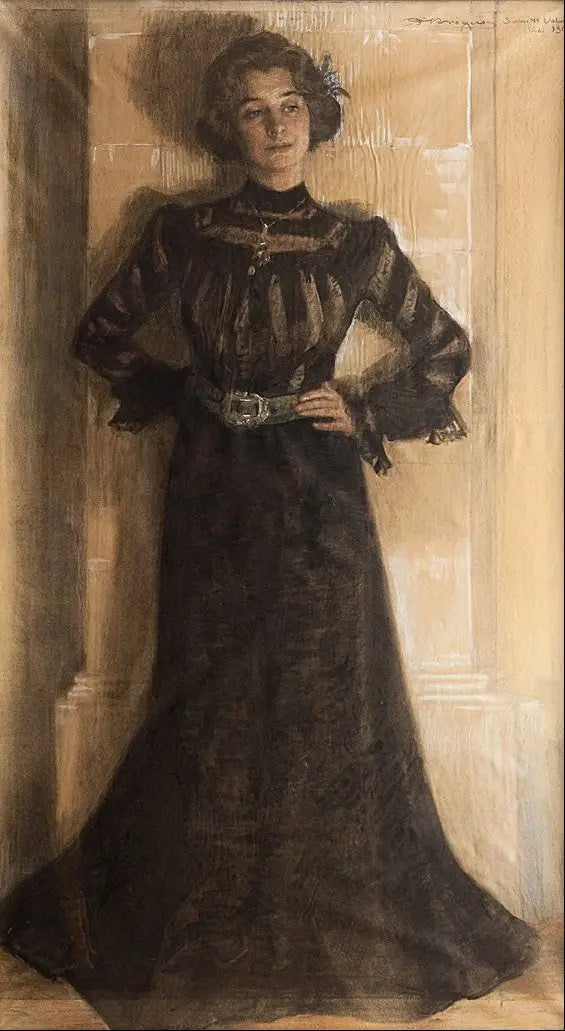 Sanatçının eşinin portresi: Marie Kröyer - Peder Severin Krøyer