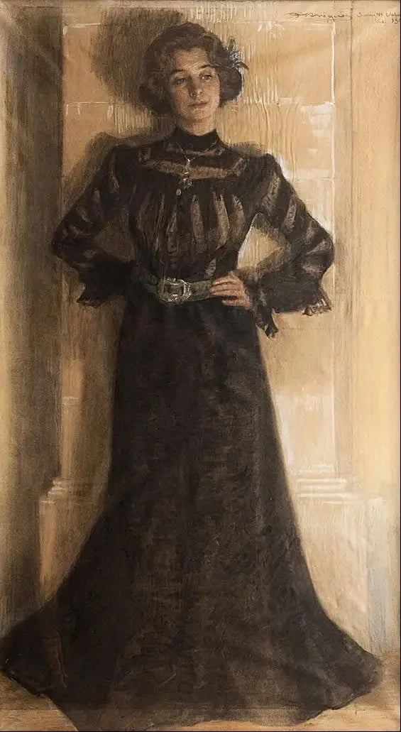 Sanatçının eşinin portresi: Marie Kröyer - Peder Severin Krøyer