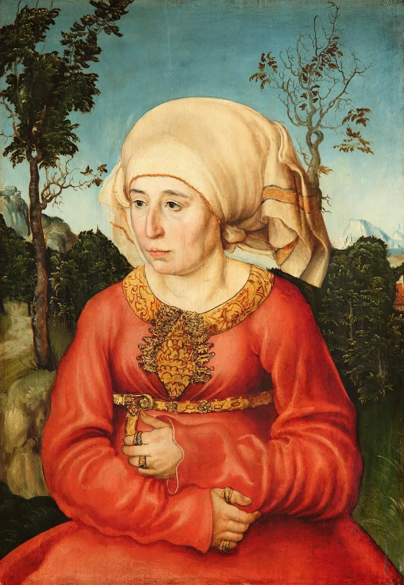 Bir Hukukçunun Eşinin Portresi - Lucas Cranach the Elder