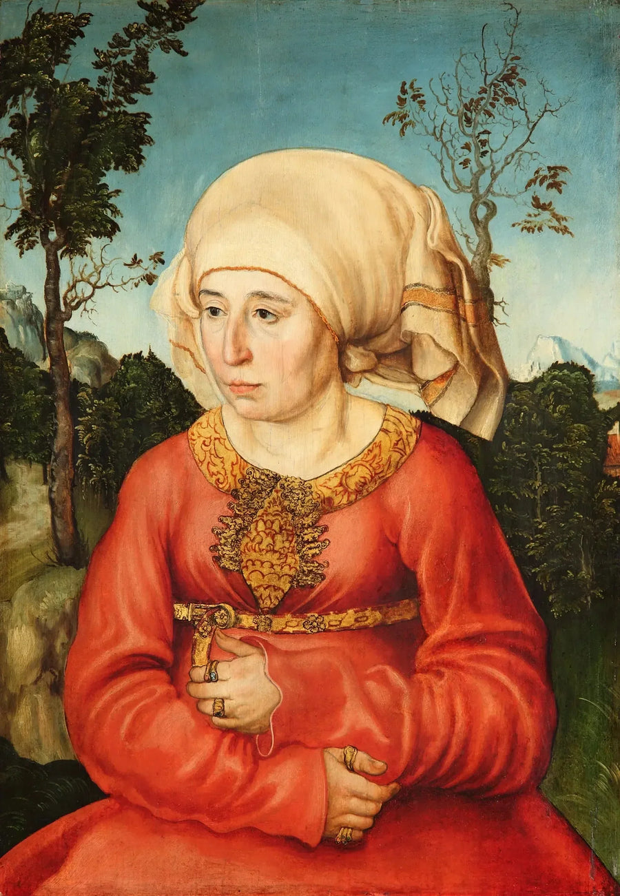 Bir Hukukçunun Eşinin Portresi - Lucas Cranach the Elder