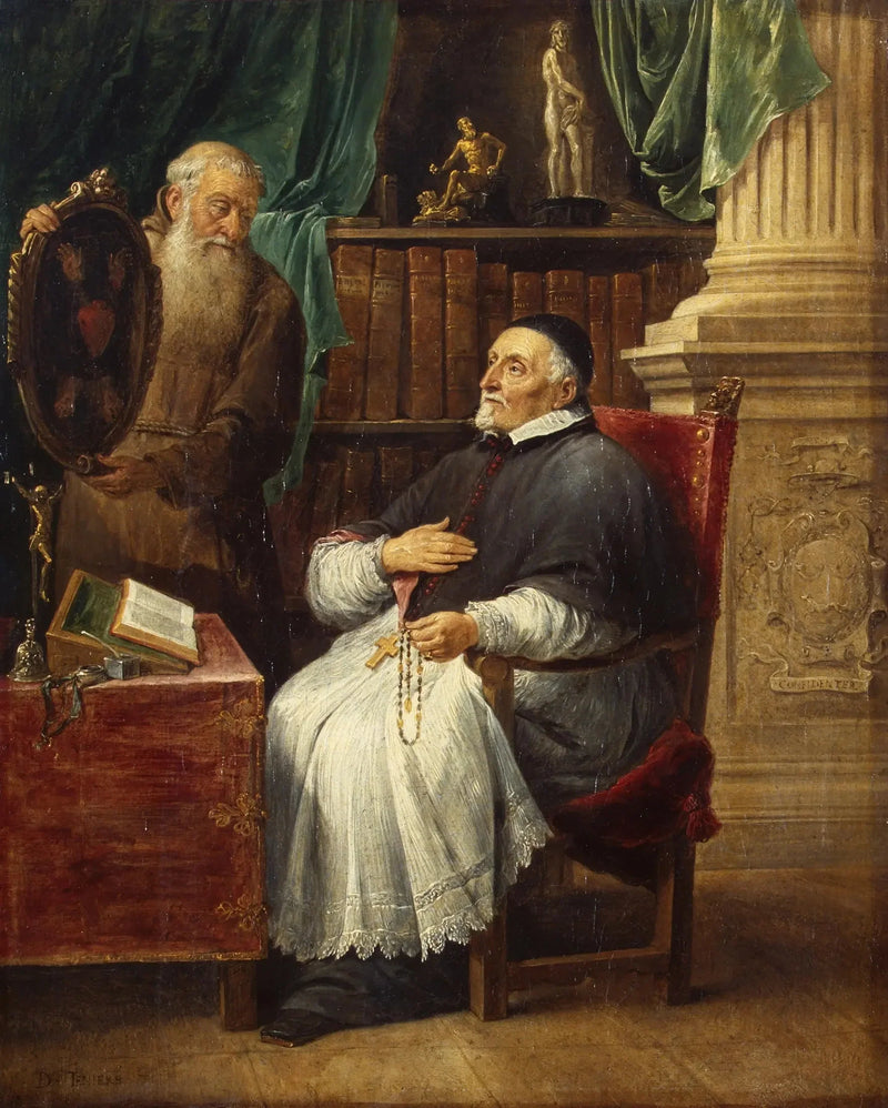 Büyükelçi Antonius Triest ve kardeşi Eugène'nin portresi, kapuçin - David Teniers genç