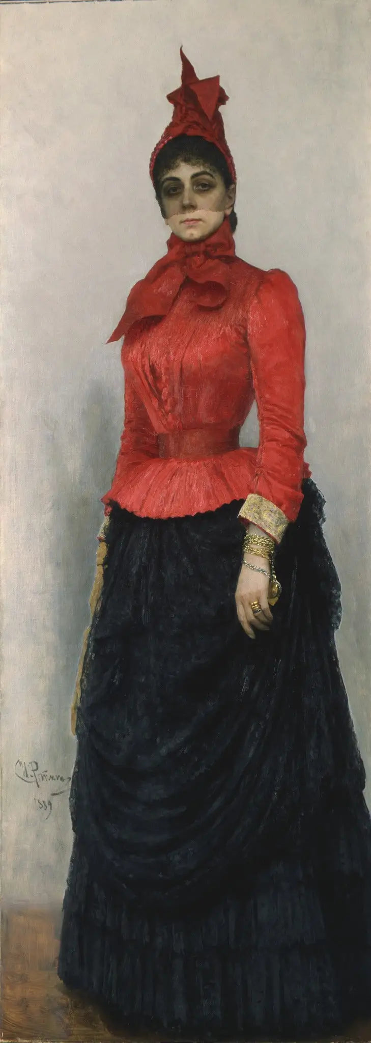 Baroness V.I. Ikskul von Hildenbandt Portresi - Ilya Repin