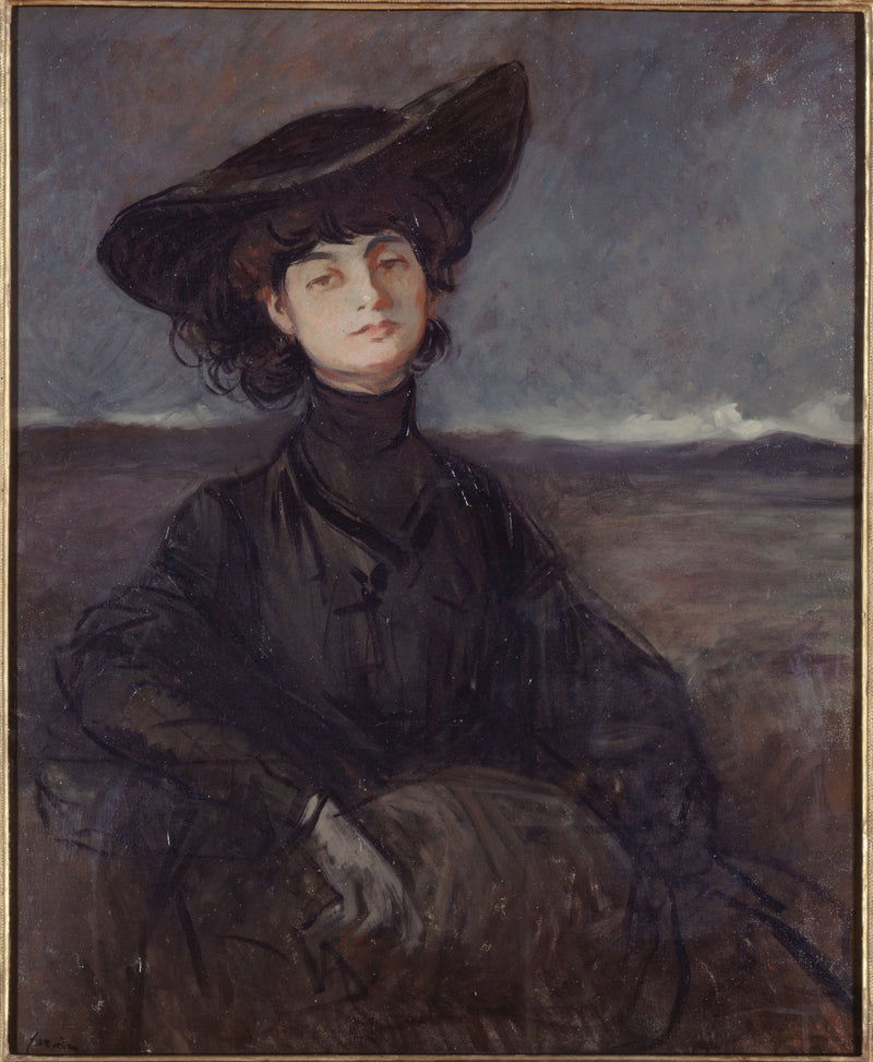 Anna de Noailles Kontesi Portresi, doğum adıyla Brancovan (1876-1933), şair - Jean-Louis Forain