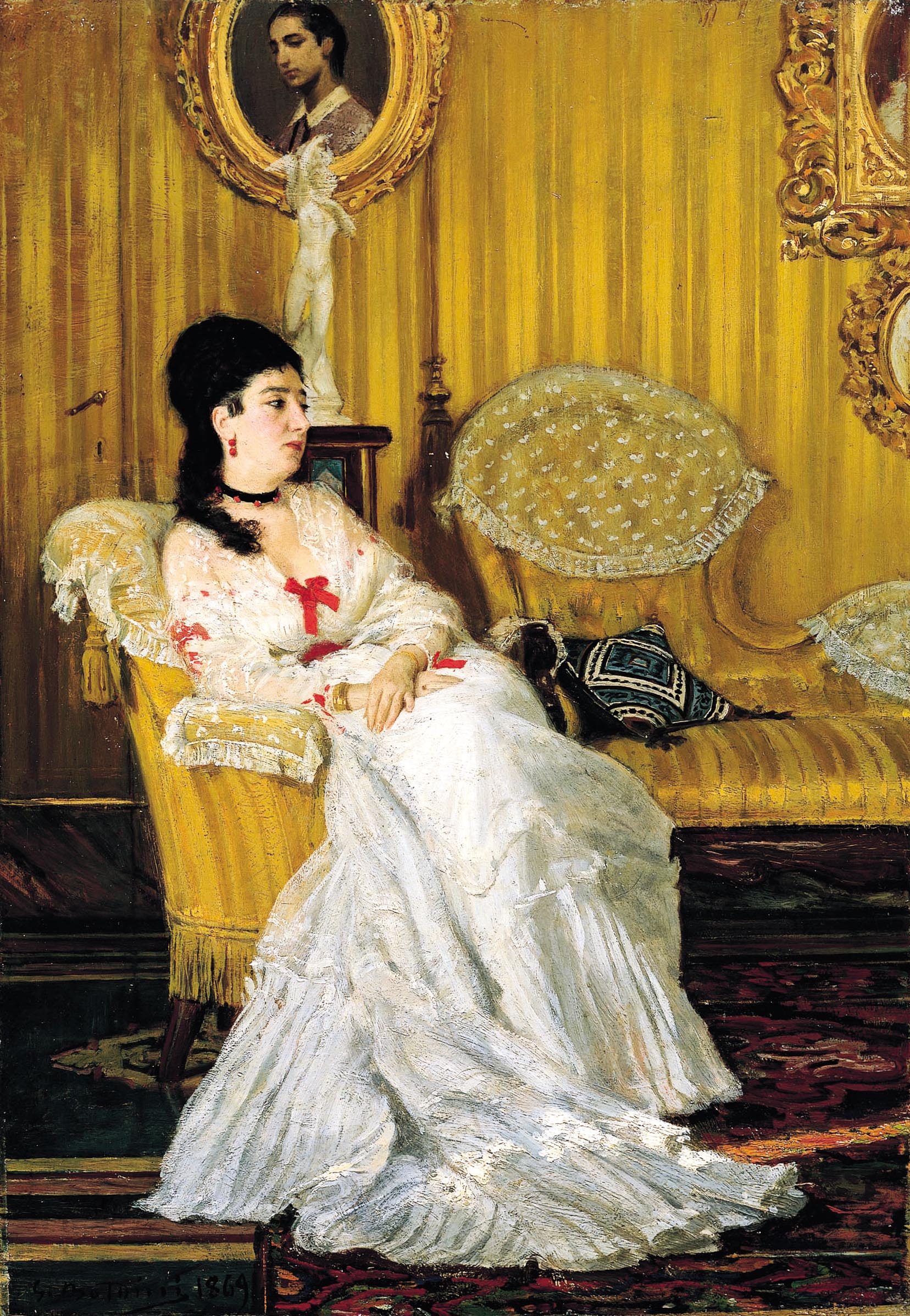 Portrait de la comtesse Carlotta Aloisi Papudoff - Giovanni Boldini