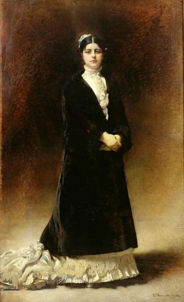 Emanuella Pignatelli Potocka Kontesinin Portresi - Léon Bonnat