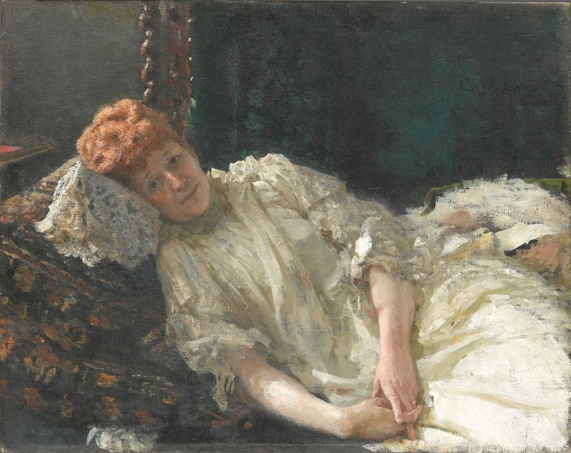 Louise de Mercy-Argenteau Kontesinin Portresi - Ilya Repin