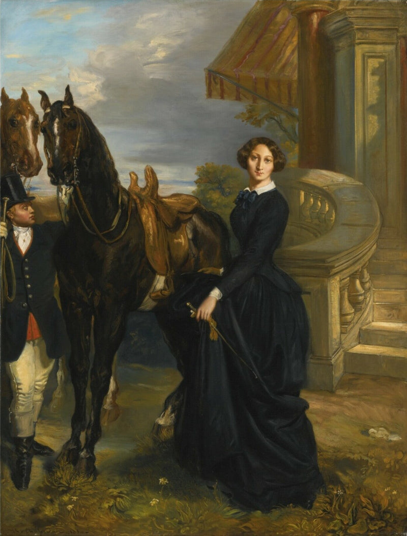 Ranchicourt Kontesinin Avlanmaya Giderken Portresi - Théodore Chassériau