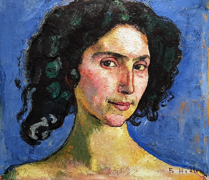 Dansçı Giulia Leonardi Portresi - Ferdinand Hodler