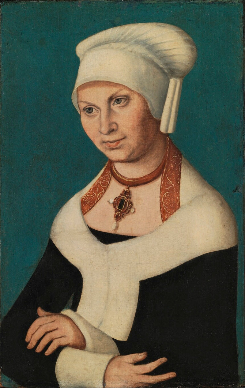 Baronessa Barbara de Saxe Portresi, 1478-1534 (George the Bearded'in eşi) - Lucas Cranach the Elder