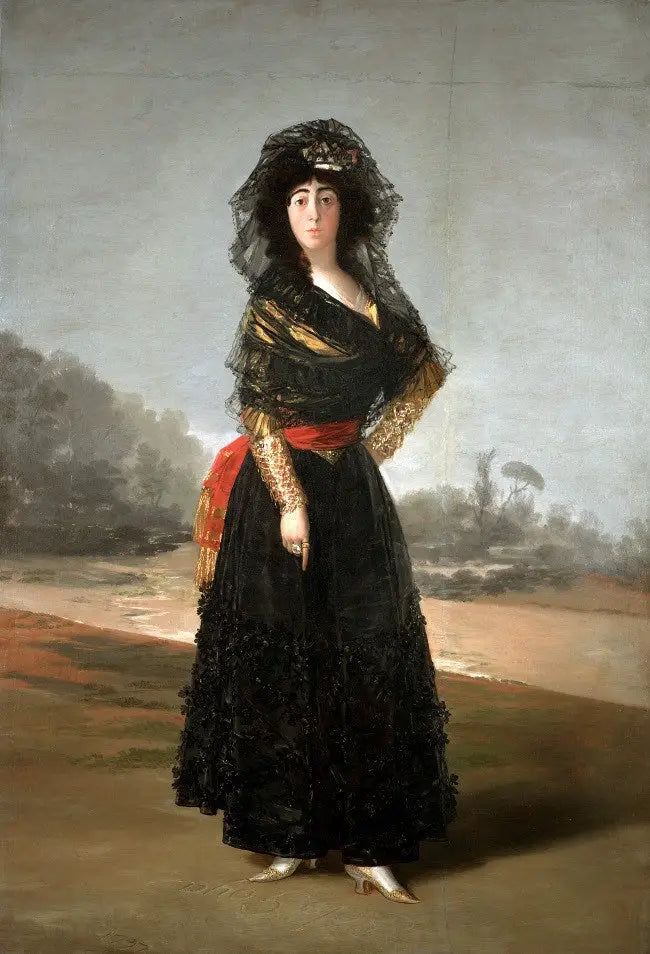 Albaydükalığı Düşesi'nin Yas İçindeki Portresi - Francisco de Goya