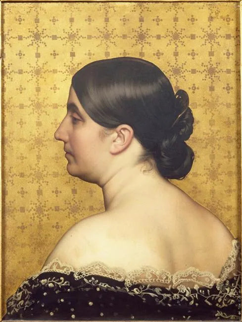 Portrait de la femme de l'artiste, née Clémence Casadavant - Henri Lehmann image 1 reproduction réalisée par Alpha Reproduction