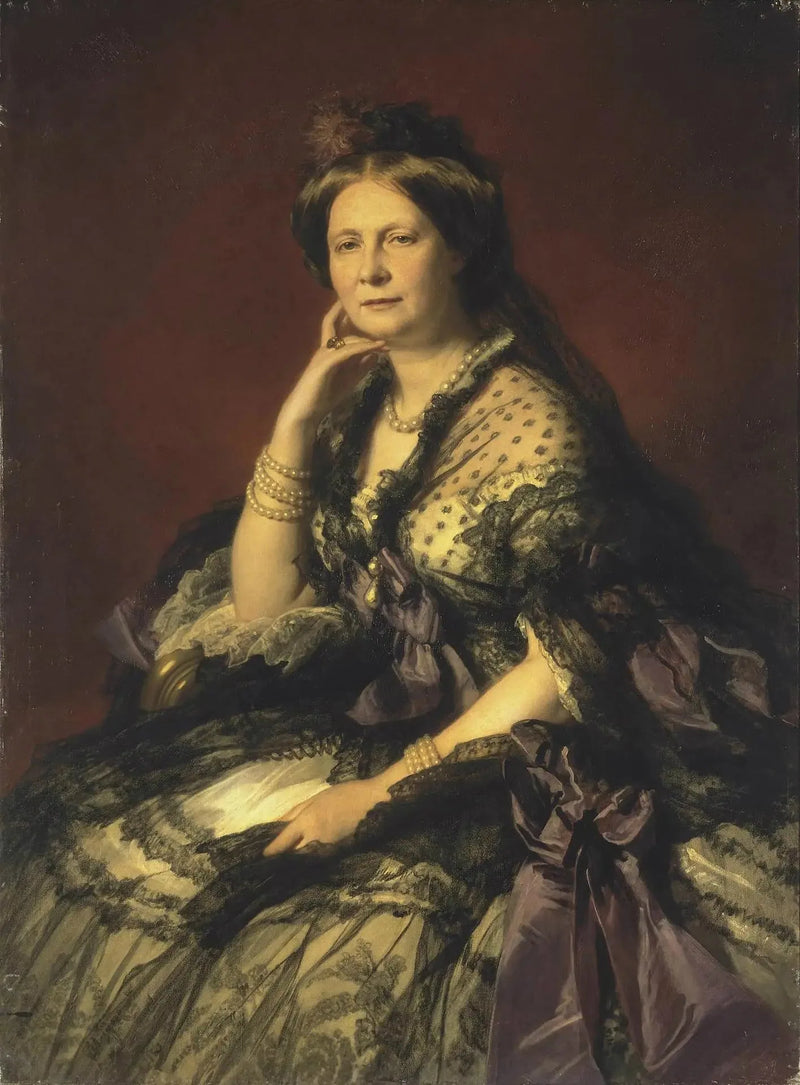 Elena Pavlovna Büyük Düşes Portresi - Franz Xaver Winterhalter