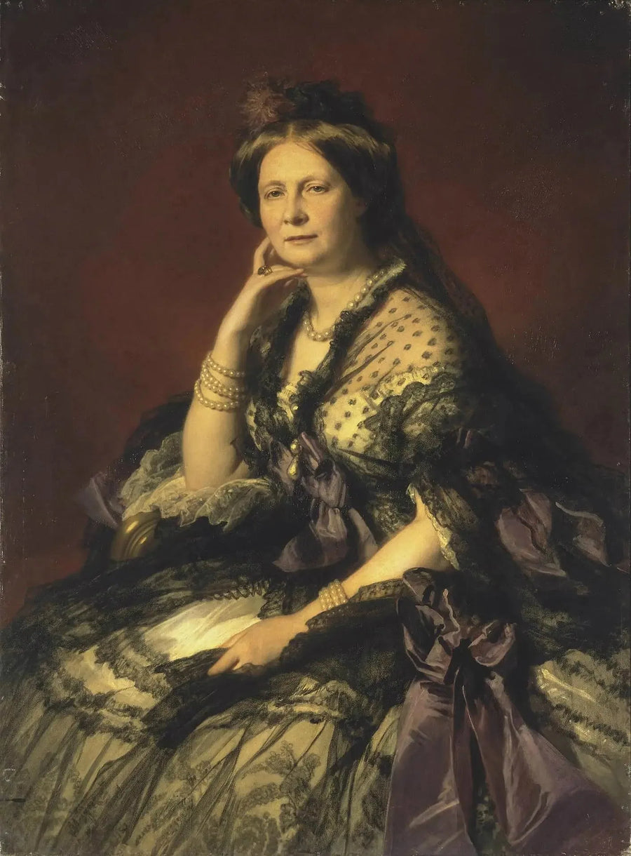 Elena Pavlovna Büyük Düşes Portresi - Franz Xaver Winterhalter