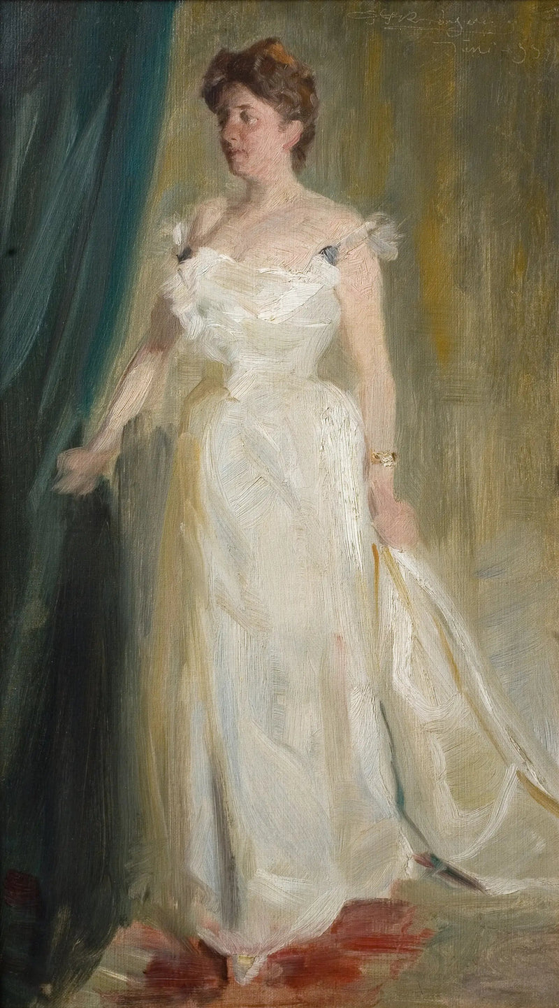 Lillie Suzanne Raben-Levetzau Kontesinin Portresi - Peder Severin Krøyer