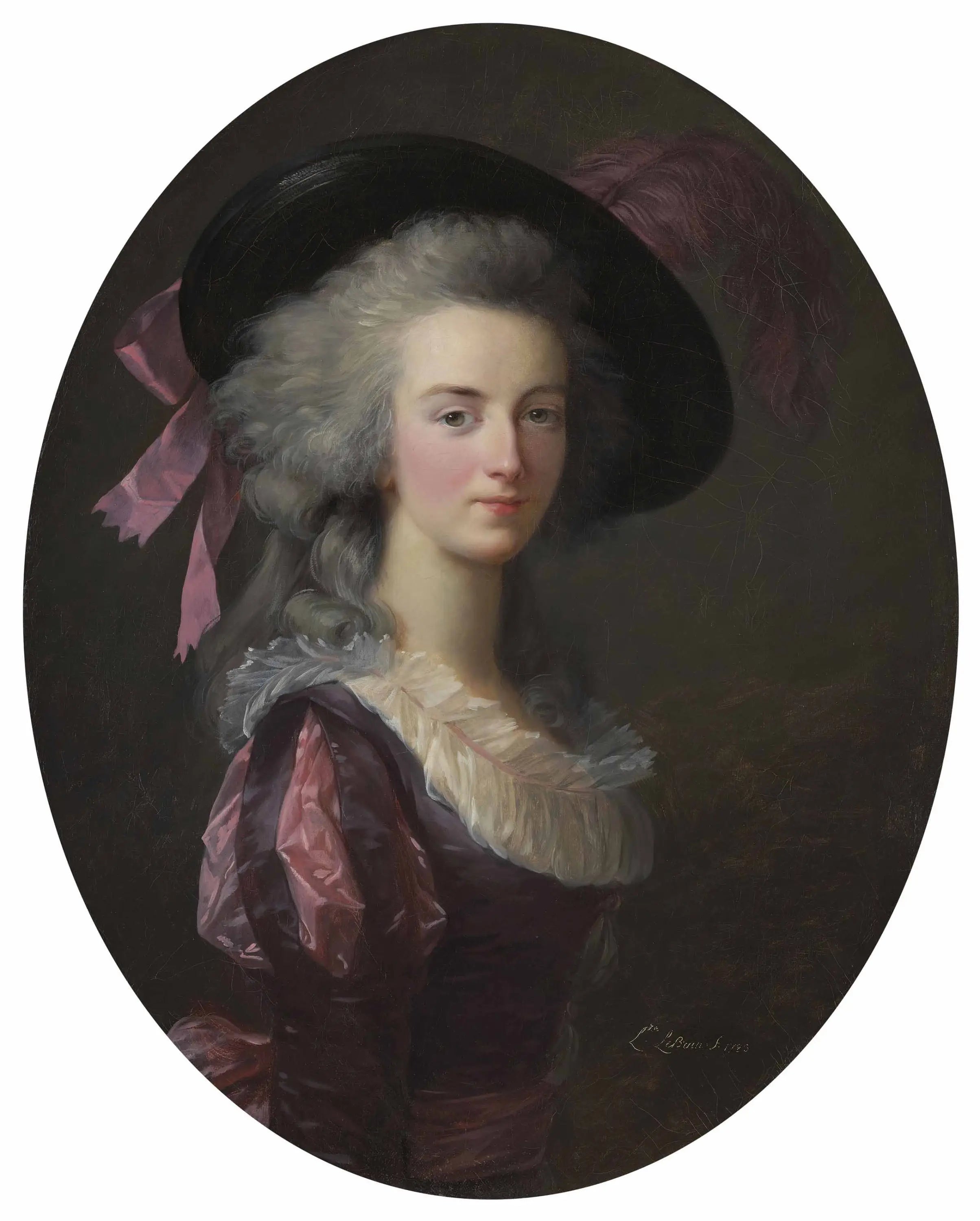 Portrait de La maréchale-comtesse de Mailly née Blanche Charlotte Marie Félicité de Narbonne Pelet - Élisabeth Vigée