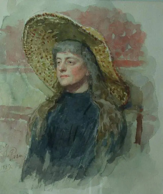 Elizabeta Nikolayevna Zvantseva Ressam Portresi - Ilya Repin