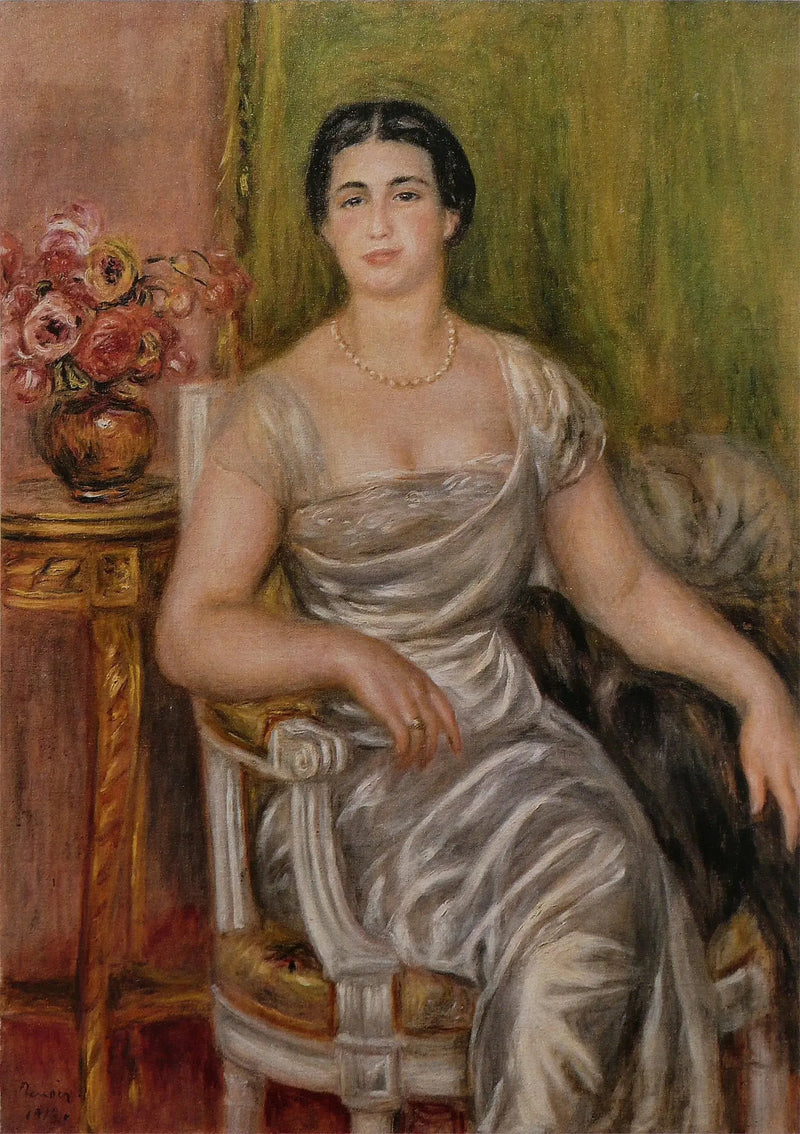 Şair Alice Vallières-Merzbach'ın Portresi - Pierre-Auguste Renoir