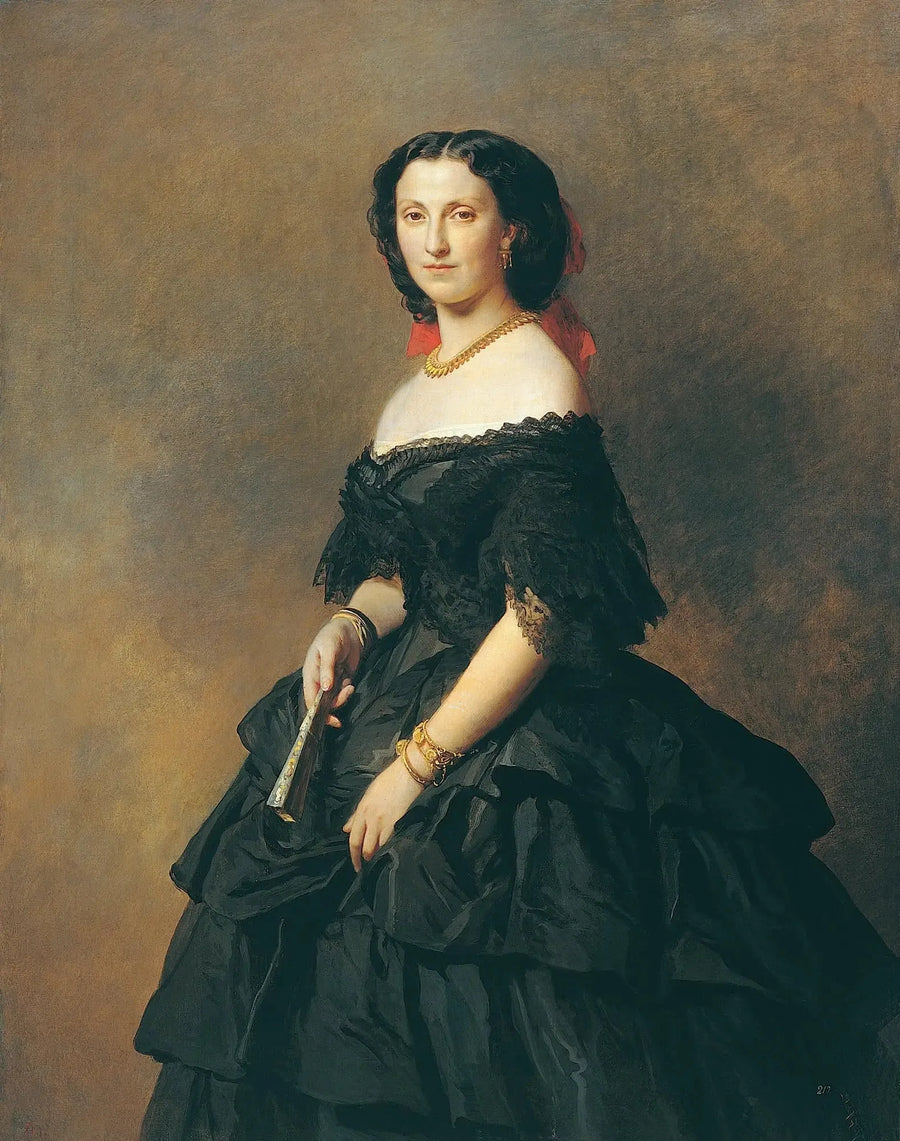 Prenses Elisabeth Alexandrovna Baryatinskaya Portresi - Franz Xaver Winterhalter