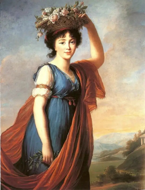 Eudocia Ivanovna Galitzine Prensesi Portresi, Izmailov doğumlu, Flore - Élisabeth Vigée Le Brun