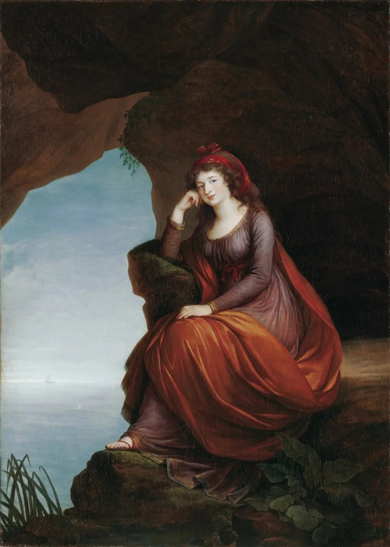 Esterházy Prensesi Hermenegilde von Esterházy'nin (1769-1845), Liechtenstein doğumlu, Naxos'ta Ariane olarak portresi - Élisabeth Vigée Le Brun
