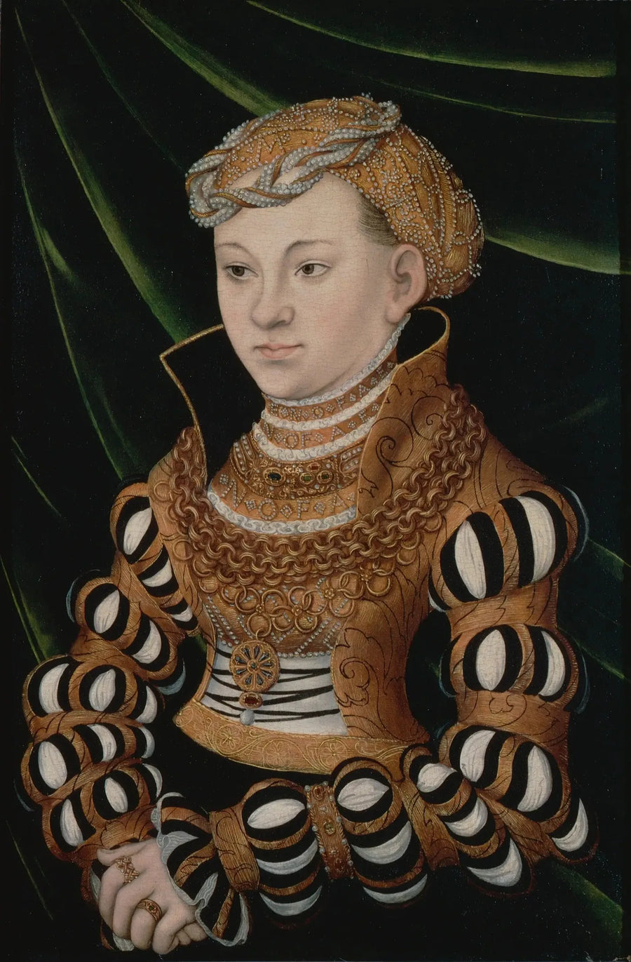 Saxe Prensesi Marguerite Portresi - Lucas Cranach the Elder