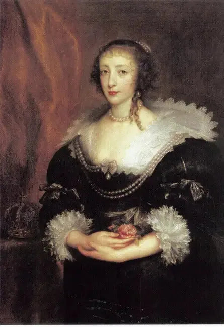 Henriette Marie Kraliçe Portresi - Antoine van Dyck