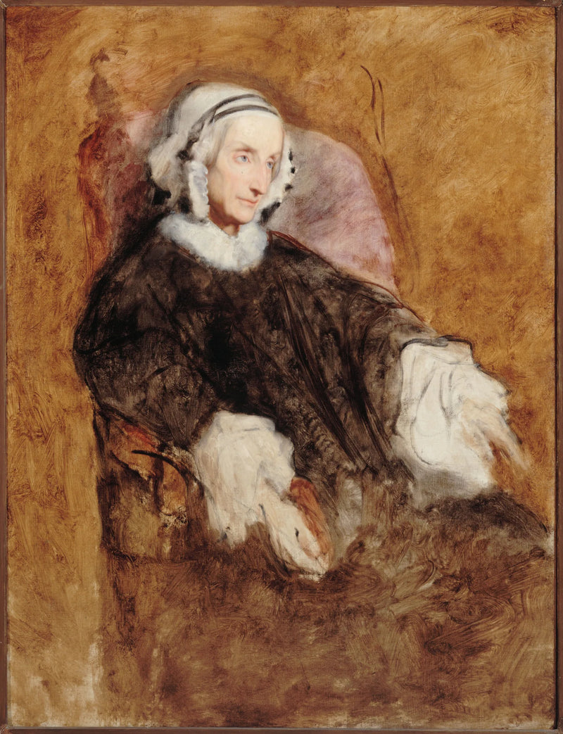 Ary Scheffer - Yaslı Kraliçe Marie-Amélie Portresi