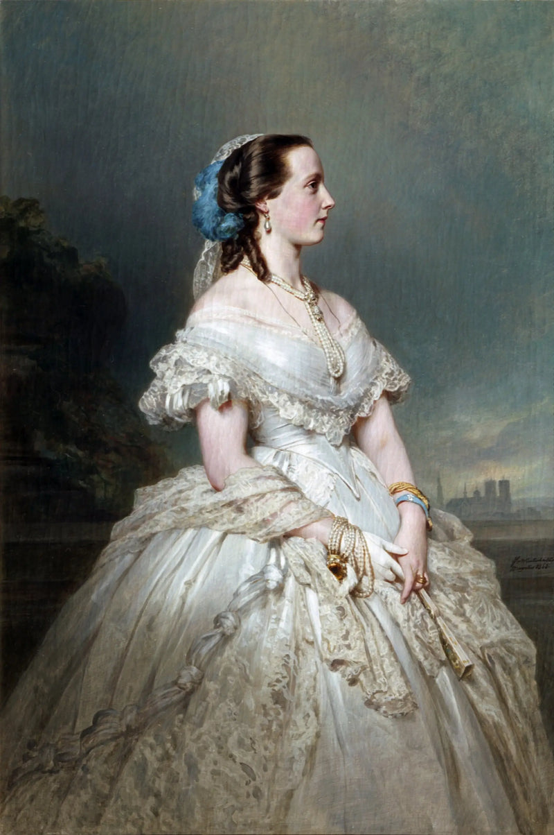 Kraliçe Marie Henriette Portresi - Franz Xaver Winterhalter