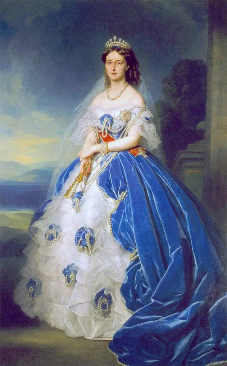 Wurtemberg Kraliçesi Olga'nın Portresi (1822-1892) - Franz Xaver Winterhalter