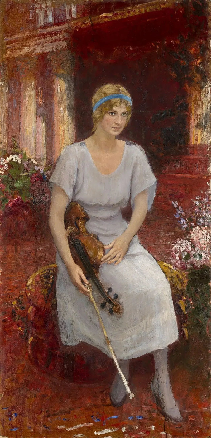 Çellist Cecilia Hansen Portresi - Ilya Repin