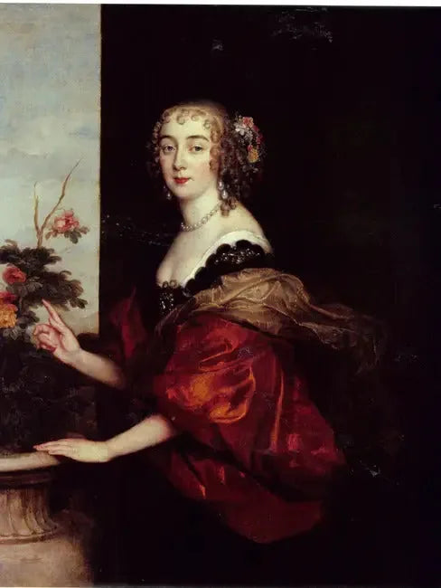 Lady Dorothy Sidney, Lady Spencer, Sunderland Kontesi Portresi (1617-1684) - Antoine van Dyck