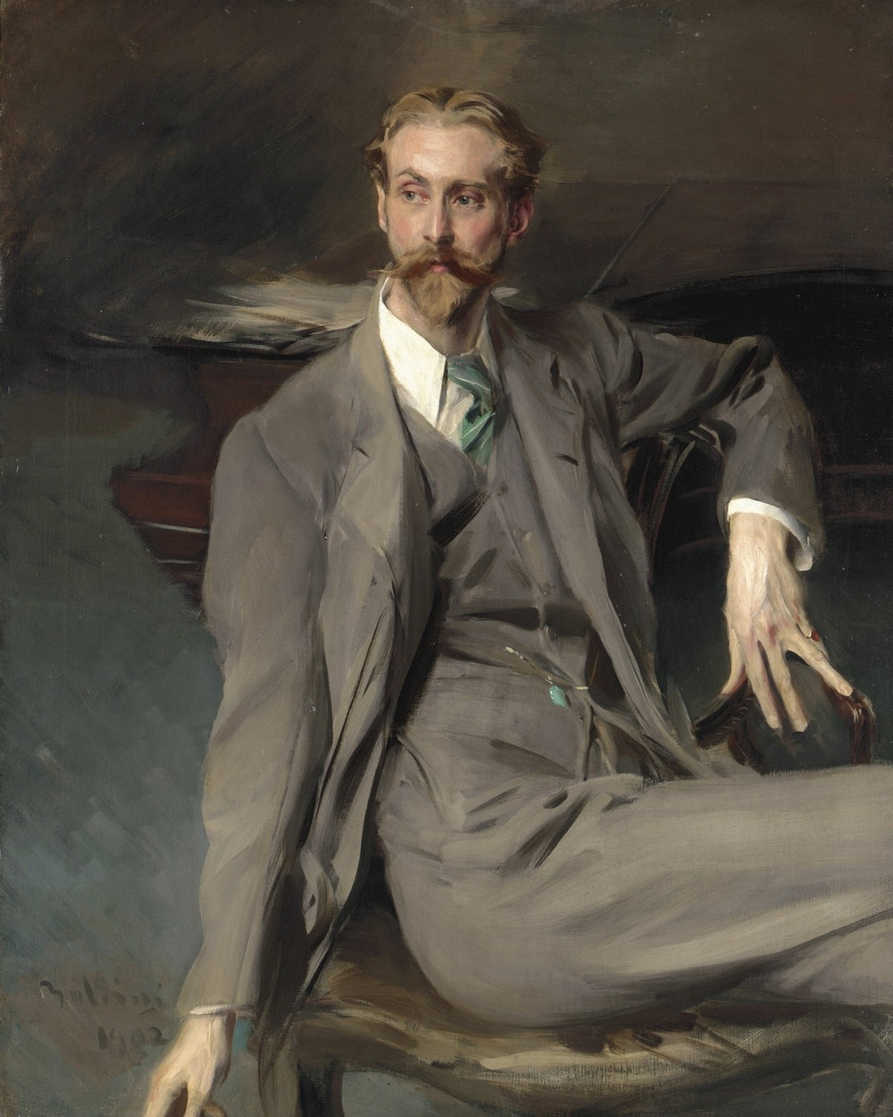 Portrait de Lawrence Alexander Harrison - Giovanni Boldini - Alpha Reproduction
