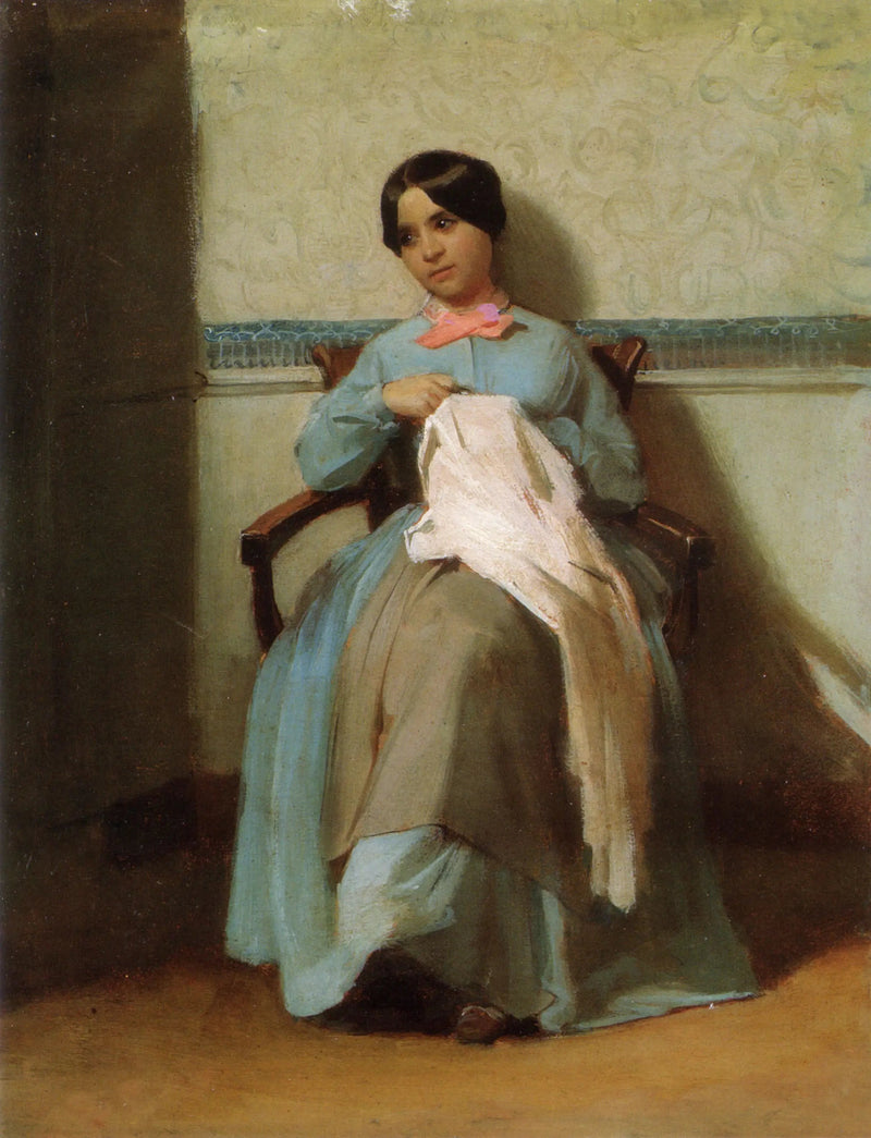 Sanatçının kuzeni Léonie Bouguereau'nun Portresi - Bouguereau