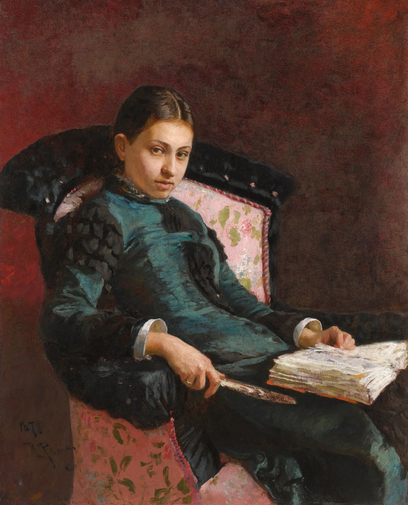 Sanatçının eşinin portresi, Vera Repin - Ilya Repin