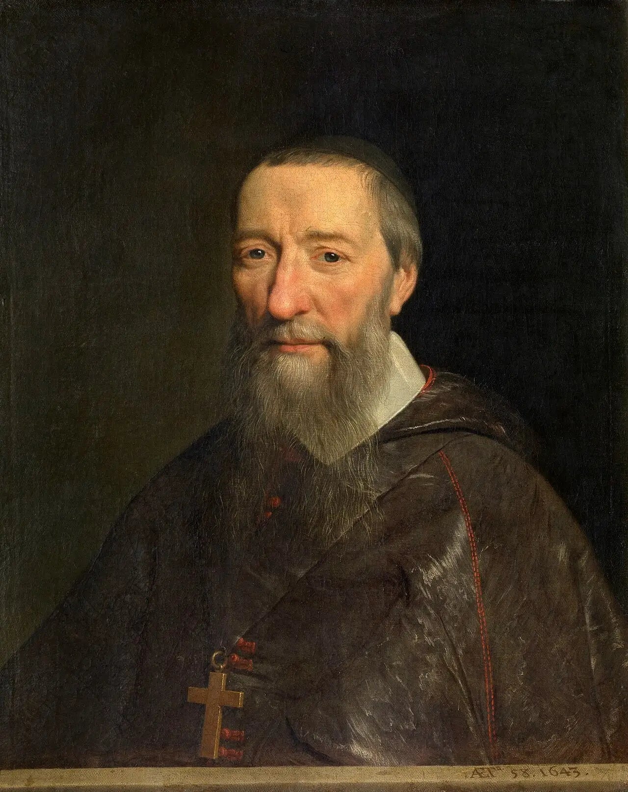 Portrait de l’évêque Jean-Pierre Camus - Philippe de Champaigne - Alpha Reproduction