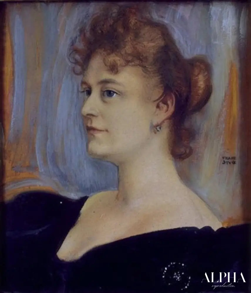 Portrait de Lillian Sanderson - Franz Von Stuck Reproductions de tableaux à la peinture à l’huile