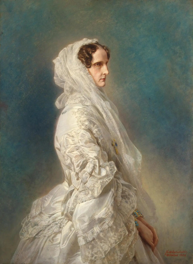 İmparatoriçe Alexandra Fiodorovna Portresi - Franz Xaver Winterhalter