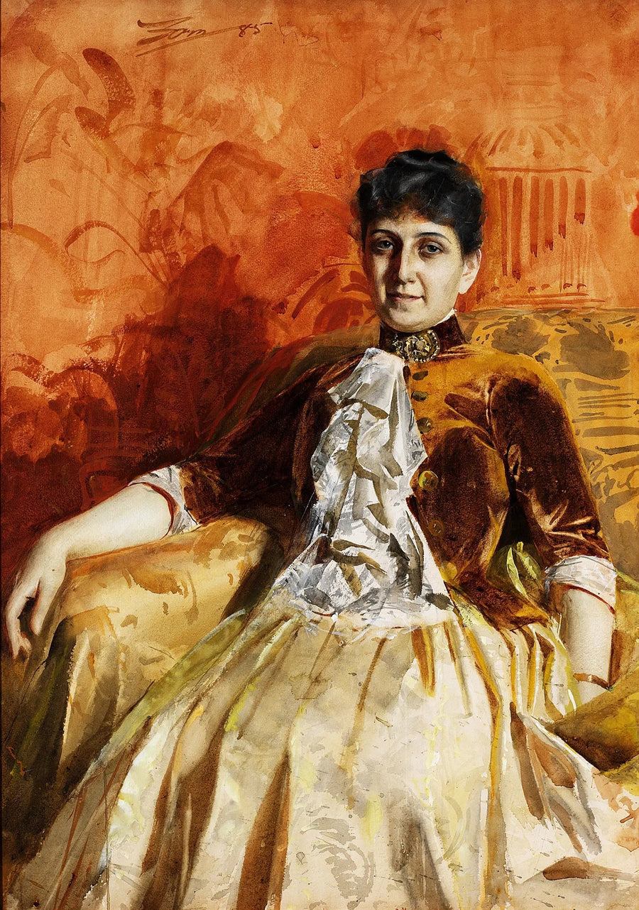 Lisen Lamm Portresi - Anders Zorn