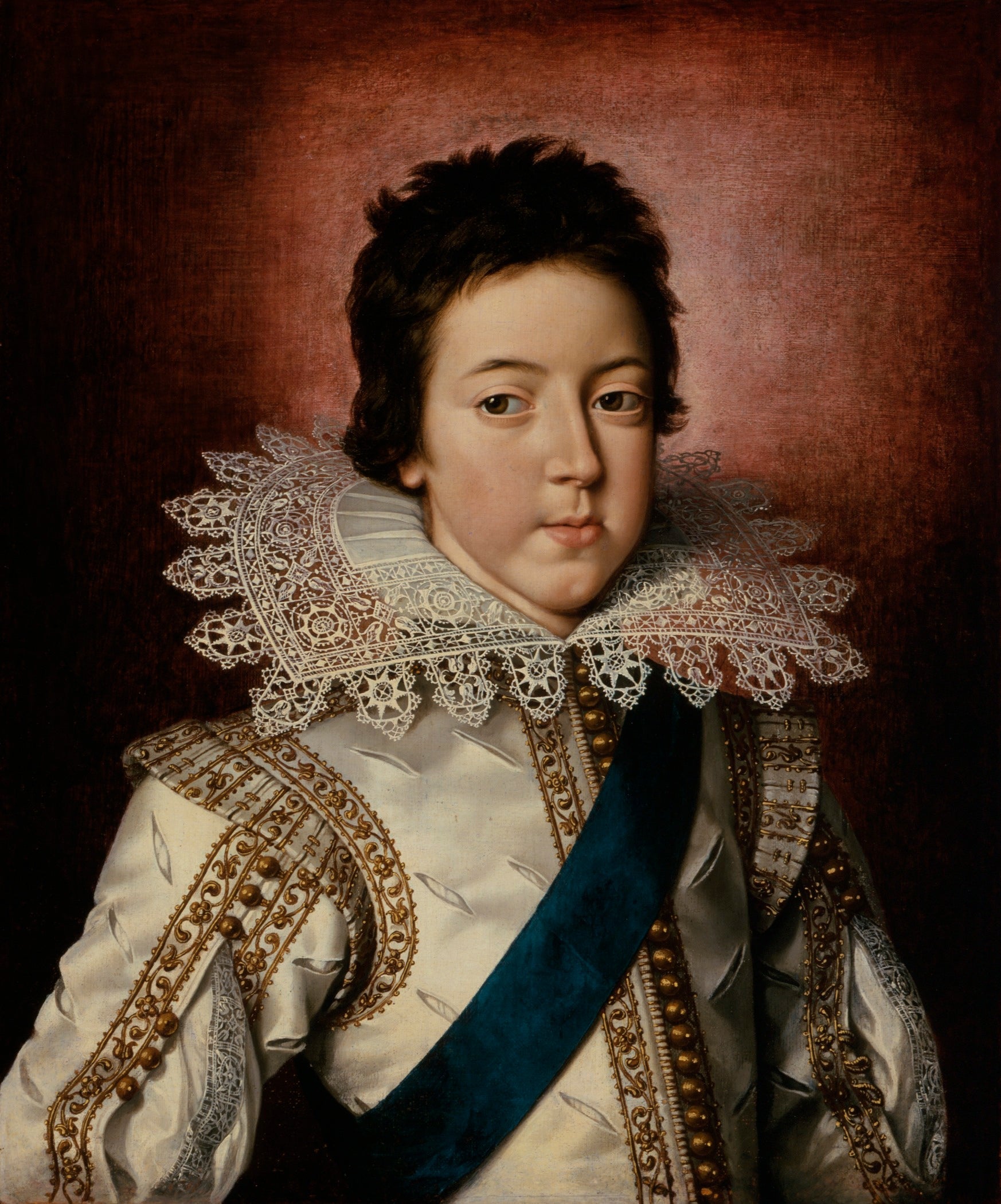 Portrait de Louis XIII, roi de France, enfant - Frans Pourbus the Younger
