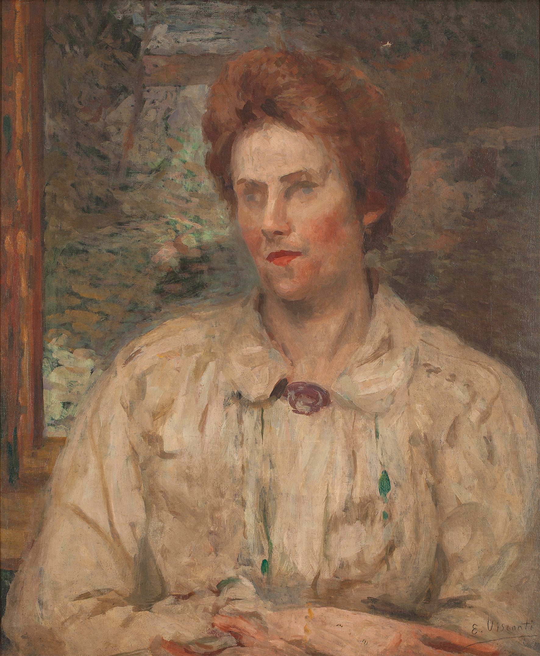 Portrait de Louise - Eliseu Visconti image 1 reproduction artisanale de tableau