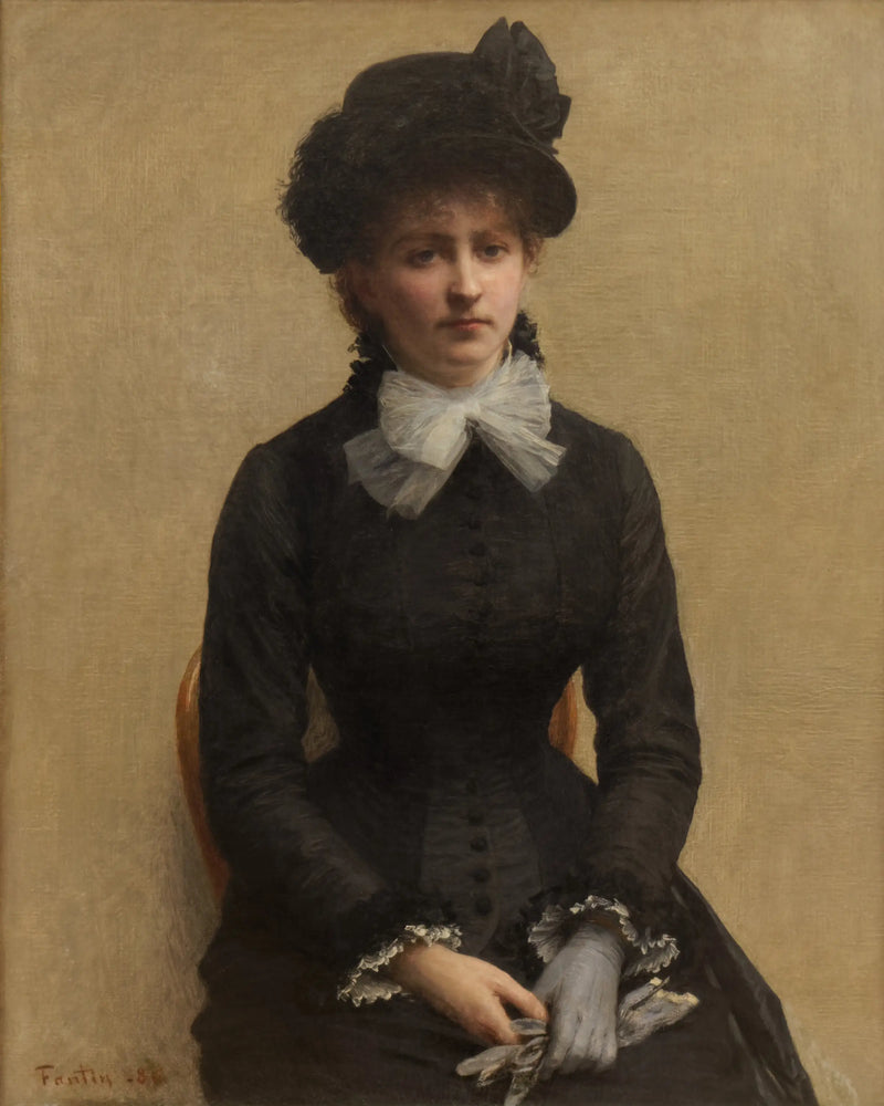 Louise Riesener Portresi - Henri Fantin-Latour
