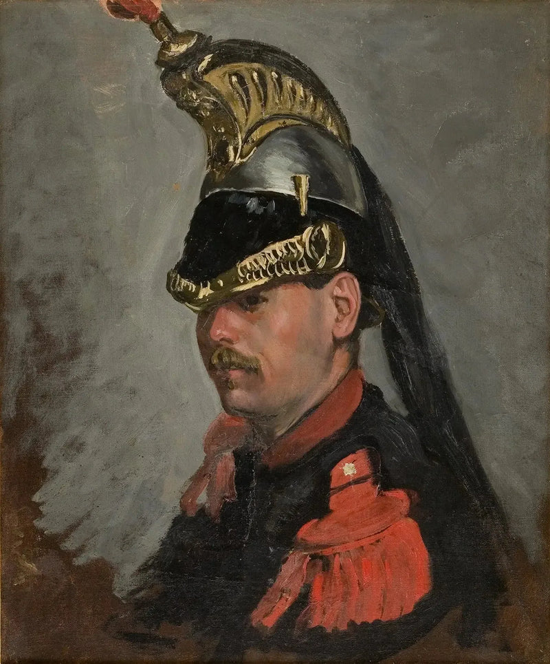 M. Alphonse Tissié'nin zırhlı asker portresi - Frédéric Bazille