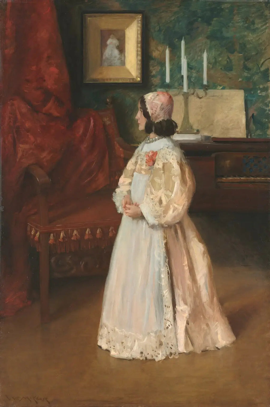 Kızım Alice'in Portresi - William Merritt Chase