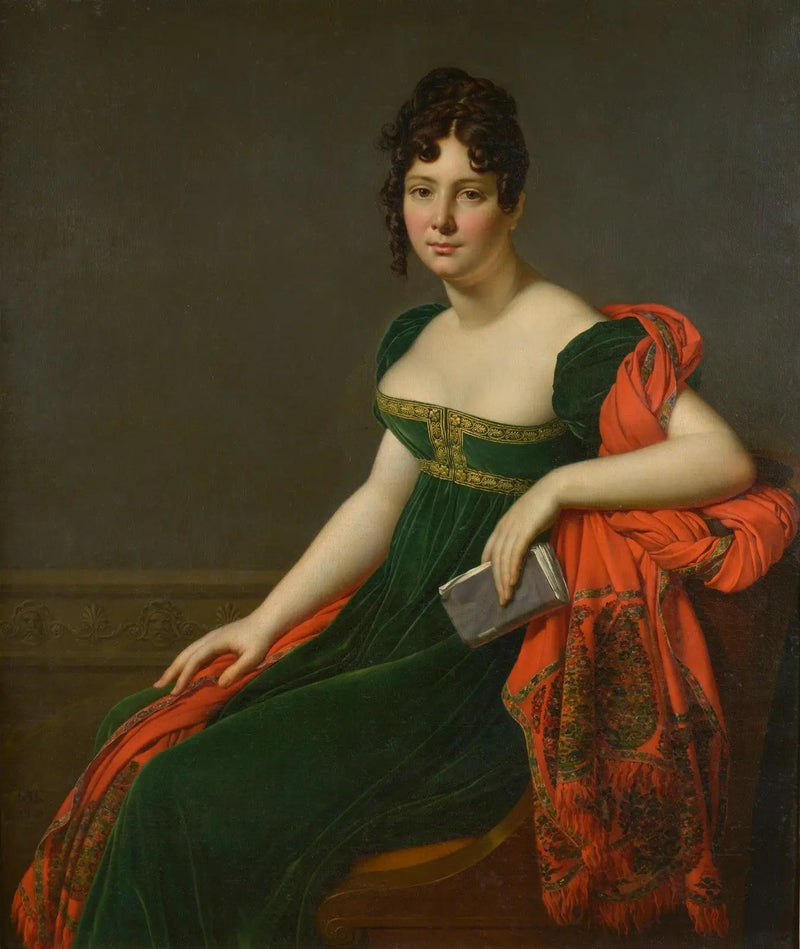 Madame Augustine Bertin de Veaux Portresi - Anne-Louis Girodet