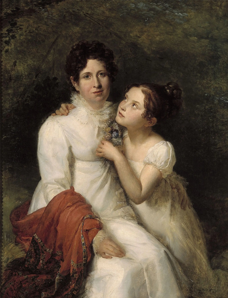 Madame Bauquin Du Boulay ve yeğeni Mademoiselle Bauquin de La Souche Portresi - François Gérard