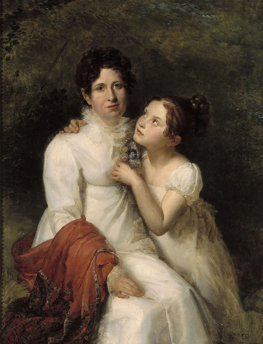 Madame Bauquin Du Boulay ve yeğeni Mademoiselle Bauquin de La Souche Portresi - François Gérard