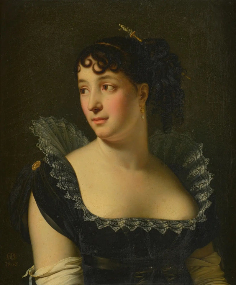Madame Bertin de Veaux'un Büstü Portresi - Anne-Louis Girodet