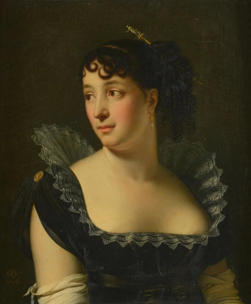 Madame Bertin de Veaux'un Büstü Portresi - Anne-Louis Girodet